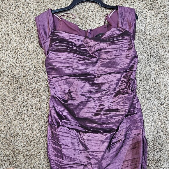 Alex Evenings Formal Floor Length Ruched Dress - 14 - Picture 5 of 13